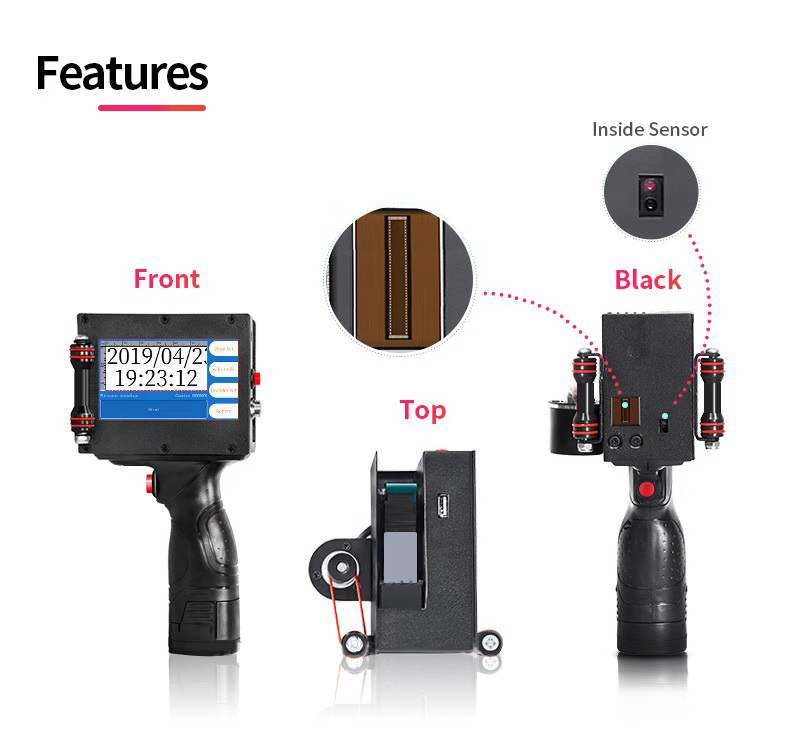 12.7mm handheld inkjet printer