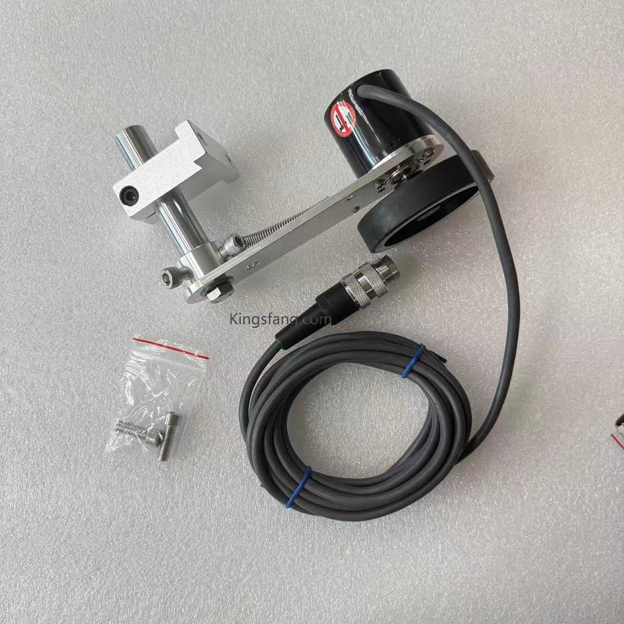 Conveyor tracking wheel sensor